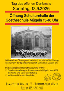 Mehr über den Artikel erfahren Tag des offenen Denkmals 13.09.26