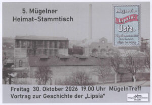 Mehr über den Artikel erfahren Einladung zum „5. Mügelner Heimatstammtisch“