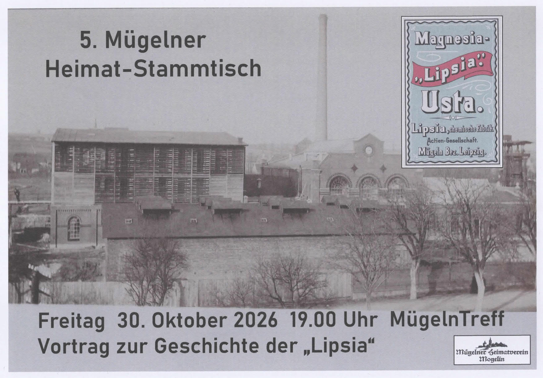 Einladung zum „5. Mügelner Heimatstammtisch“
